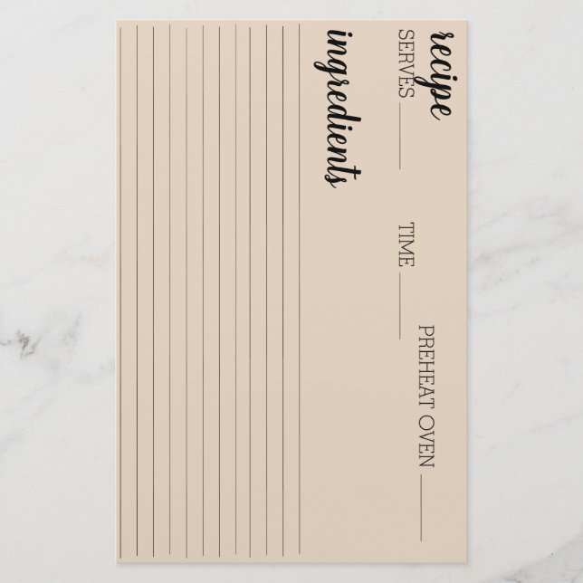 Mottagningskort Brevpapper (Framsida)