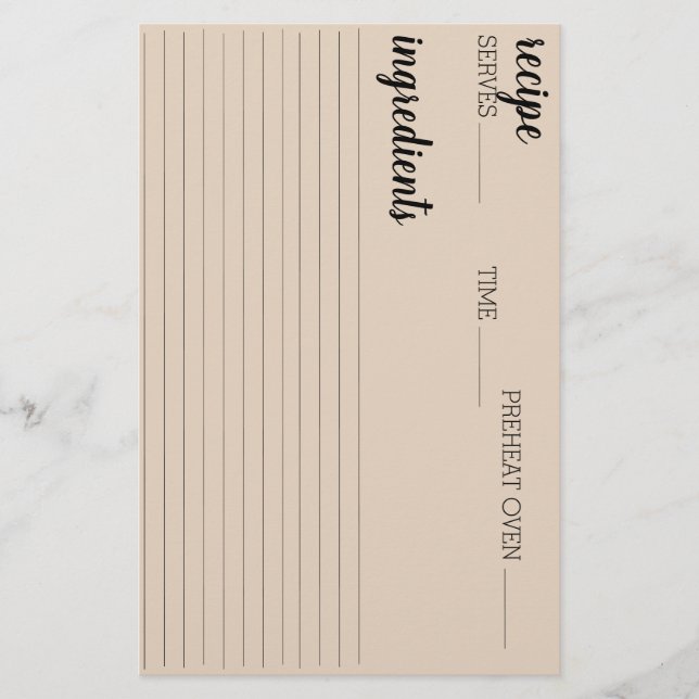 Mottagningskort Brevpapper (Framsida)