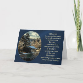 Mottagningskort för advokater i december för alla helgkort