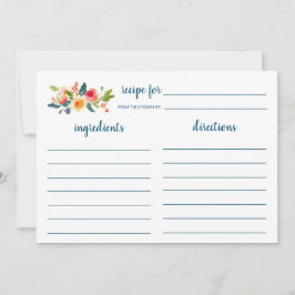 Mottagningskort för blommigt Garden Möhippa