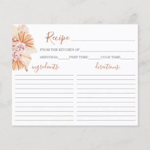 Mottagningskort för bohemisk Terracotta Möhippa