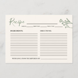 Mottagningskort för Bride Rustic Wildblomma Tilläggskort