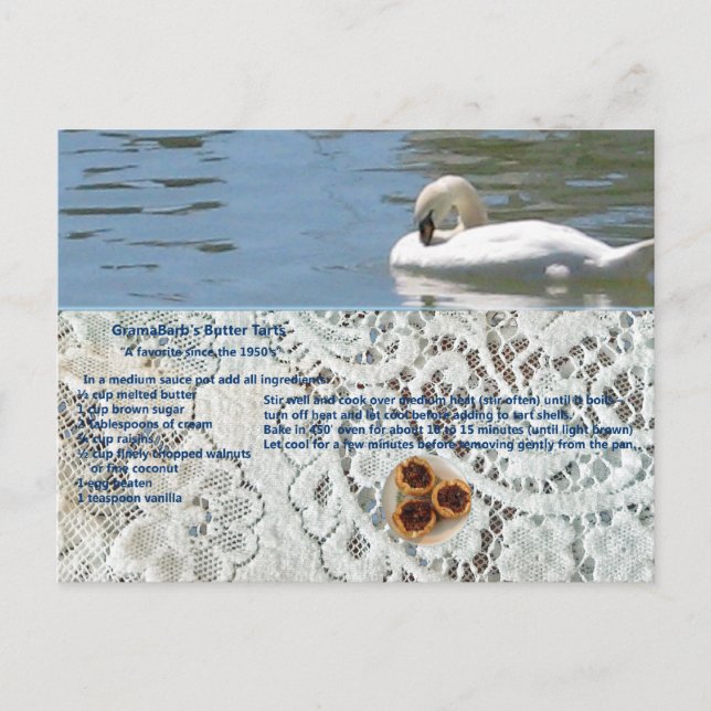 Mottagningskort för Butter-startmottagare Vykort (Framsida)