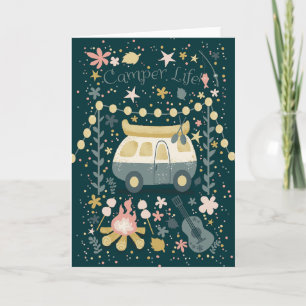 Mottagningskort för Camper Life natt Kort