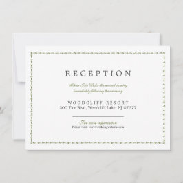 Mottagningskort för elegant av klassiskt vintage b inbjudningar
