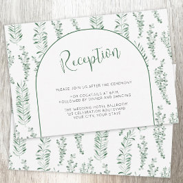 Mottagningskort för Eucalyptus Greenery Elegant br OSA Kort