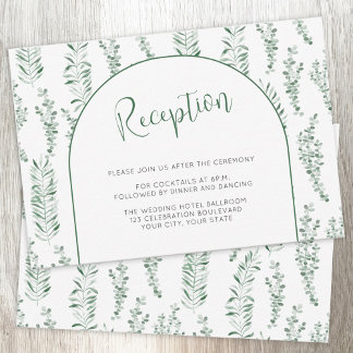 Mottagningskort för Eucalyptus Greenery Elegant br OSA Kort