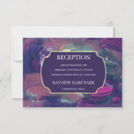 Mottagningskort för feta akrylmålningar inbjudningar