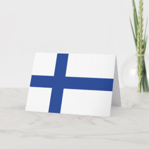 Mottagningskort för finska Flagga Kort
