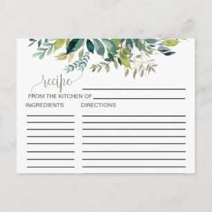 Mottagningskort för Foliage Möhippa Vykort