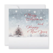 Mottagningskort för god jul och Gott nytt år