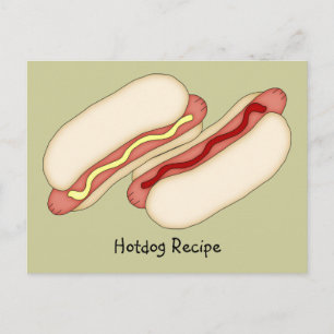 Mottagningskort för Hotdog Vykort