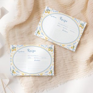 Mottagningskort för Lemon Blommigt Möhippa