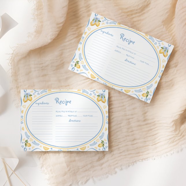 Mottagningskort för Lemon Blommigt Möhippa (Skapare uppladdad)