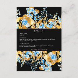 Mottagningskort för luxurir guldturkos tilläggskort