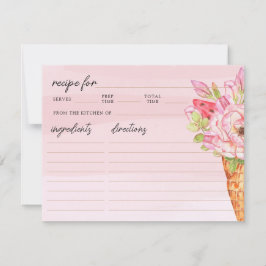 Mottagningskort för Möhippa av skräppost för chic Anteckningskort