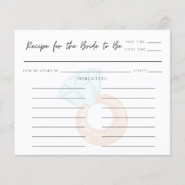 Mottagningskort för Möhippa av typen "Bride to Be-