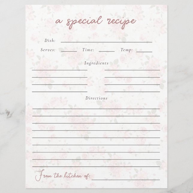 Mottagningskort för Möhippa av vintagens Blommigt (Framsida)