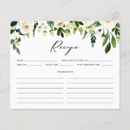 Mottagningskort för Möhippa av vita vinter-blommor