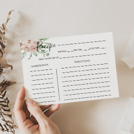 Mottagningskort för Möhippa för  Blommigt för grön