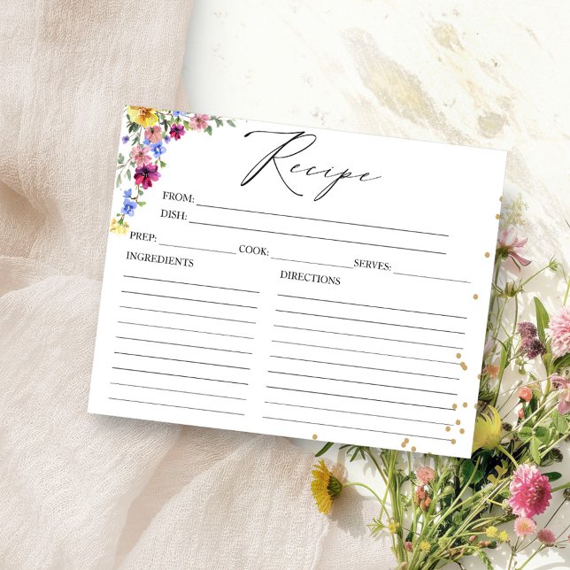 Mottagningskort för Möhippan Boho Wildblomma (Skapare uppladdad)