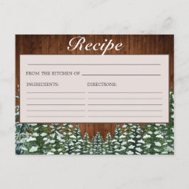 Mottagningskort för Möhippan Snowy Wood & Forest G Vykort