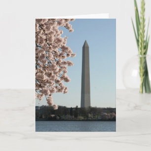 Mottagningskort för monument i Washington Kort