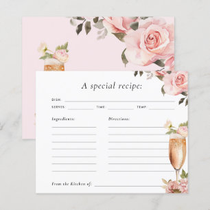 Mottagningskort för Petals- och Prosecco-Möhippa