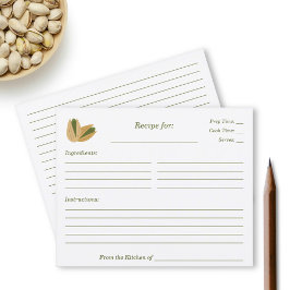 Mottagningskort för Pistachio-Möhippa