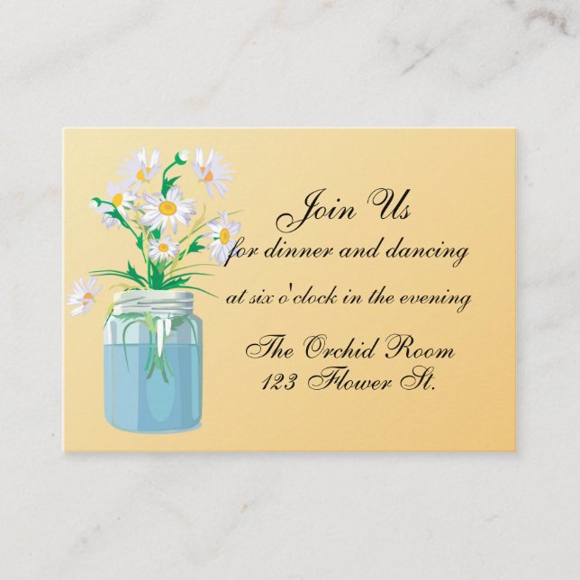 Mottagningskort för sommartid Daisy Tilläggskort (Framsida)