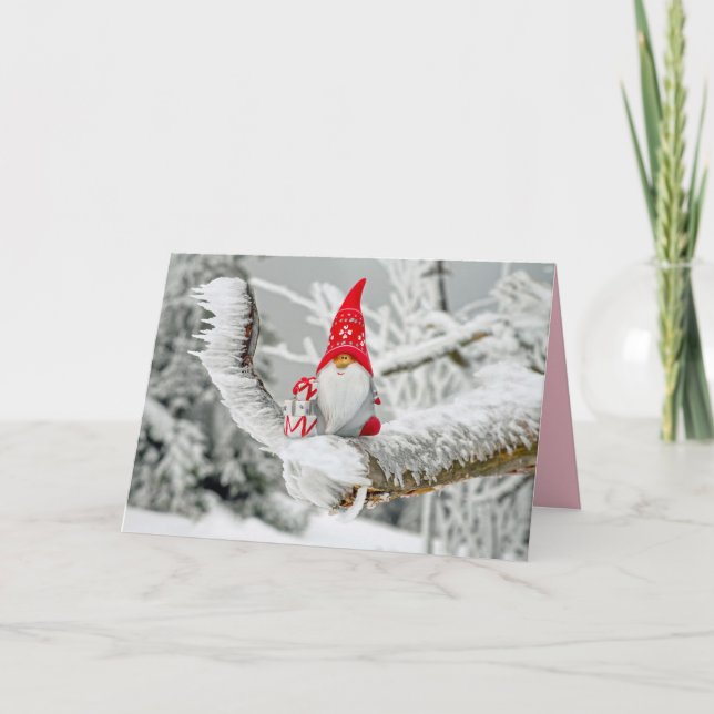 Mottagningskort för träd-gnome kort (Framsida)