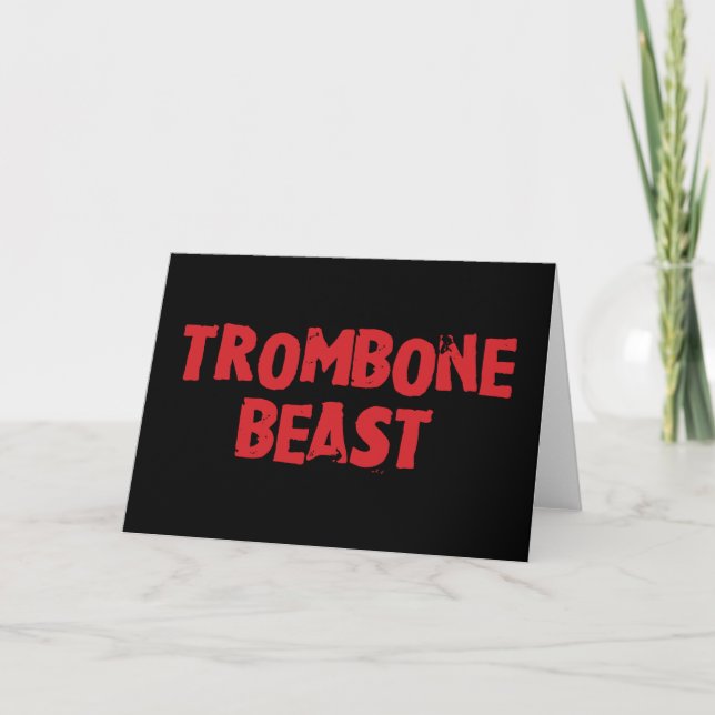 Mottagningskort för Trombone-Beast Kort (Framsida)