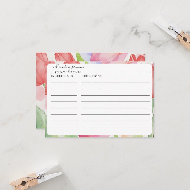 Mottagningskort för Tulip (Fram/Back In Situ)