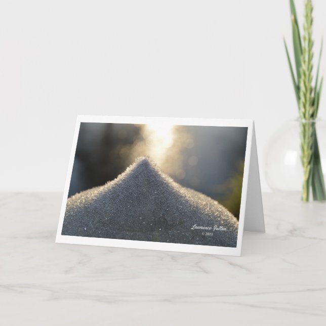 Mottagningskort för vinterscener tack kort (Framsida)