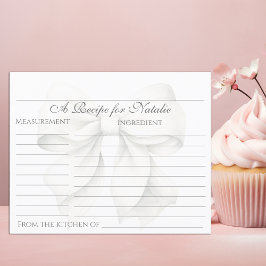 Mottagningskort för vit Möhippa i personlig