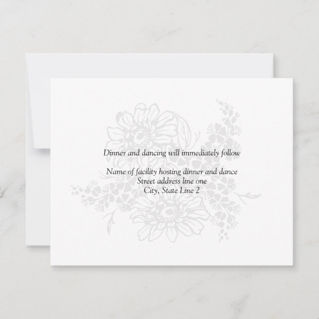 Mottagningskort Inbjudningar (Framsida)