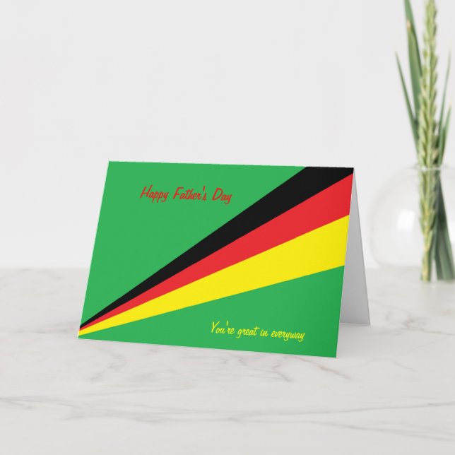 Mottagningskort lycklig fars dag - underbar kort (Framsida)