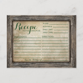 Mottagningskort | Rustiskt calligrafiskt kort