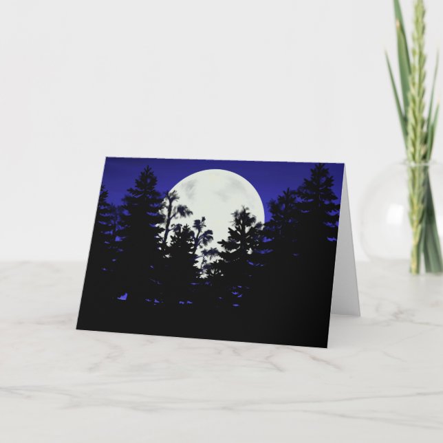 Mottagningskort Stigning Winter Måne Kort (Framsida)