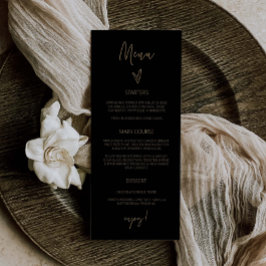 Mottagningsmeny Bröllop Classic Tall Meal Card G40 Meny