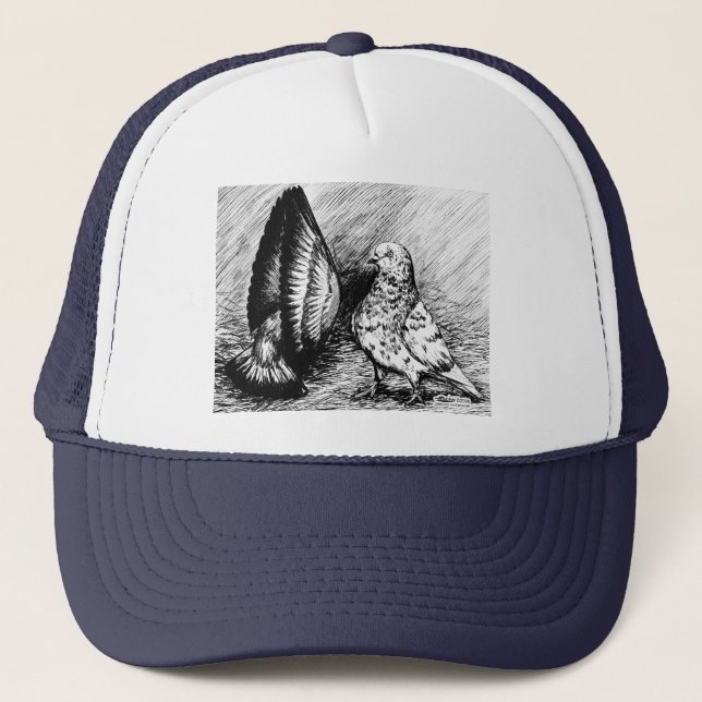 Mottagningsrumrullduvor Truckerkeps (Framsida)