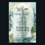 Mottagningsskylt för  Rustic-bröllop i skogen Poster<br><div class="desc">Välkomstskylt över  Rustic Bröllopsdag är perfekten för att få alla på party-humör. Denna välkomstposter är en del av Forest  Rustic Gräs Bröllop-samlingen i min butik,  där ni kommer att hitta många underbara saker för ert bröllop.</div>