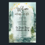Mottagningsskylt för  Rustic-bröllop i skogen Poster<br><div class="desc">Välkomstskylt över  Rustic Bröllopsdag är perfekten för att få alla på party-humör. Denna välkomstposter är en del av Forest  Rustic Gräs Bröllop-samlingen i min butik,  där ni kommer att hitta många underbara saker för ert bröllop.</div>