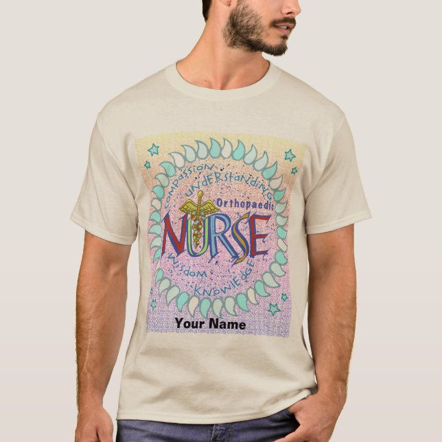 Motto anpassningsbar Orthopedic Nurse t-shirt (Framsida)