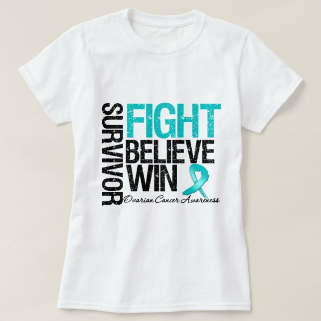 Motto för seger för Ovarian Tee (Design framsida)