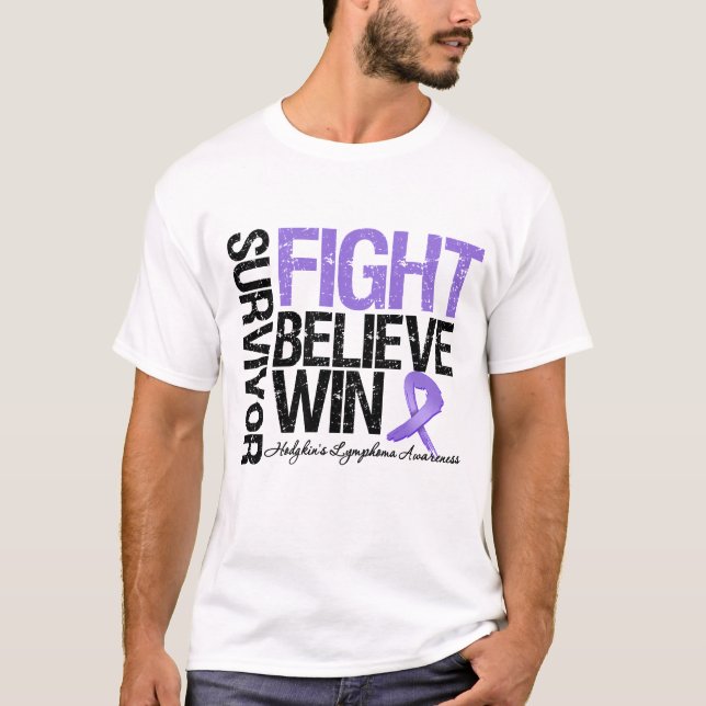 Motto för seger för slagsmål för Hodgkins Tee (Framsida)