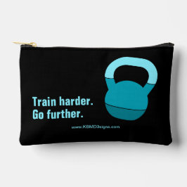 Motto Train Harder Go Further Electric-Blue Black