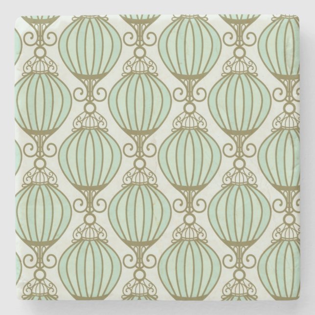 Motton blåttmönster stenunderlägg (Framsidan)