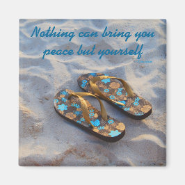 Mottot för inspiration av inre fred Ralph Waldo Em Magnet