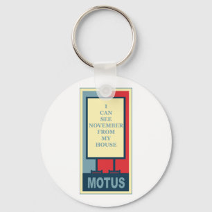MOTUS-SYMBOL: JAG KAN SE NOVEMBER FRÅN MITT HUS NYCKELRING